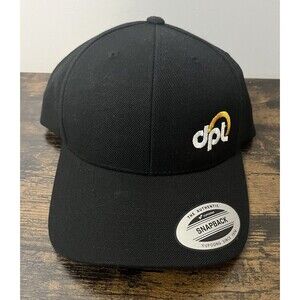 DPL Black Trucker Hat Embroidered Adjustable Snapback The Classics